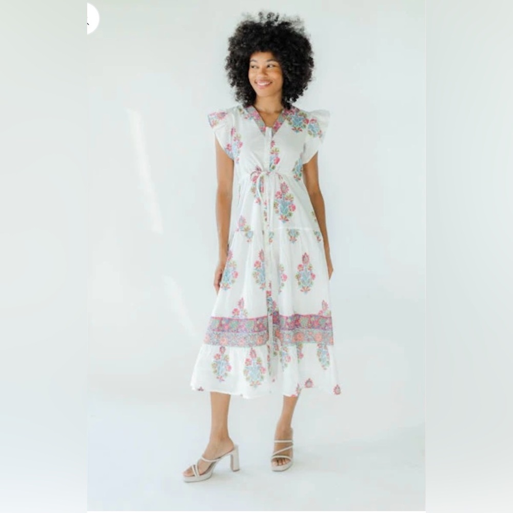 Victoria Dunn midi Rosa Lemon Drop new